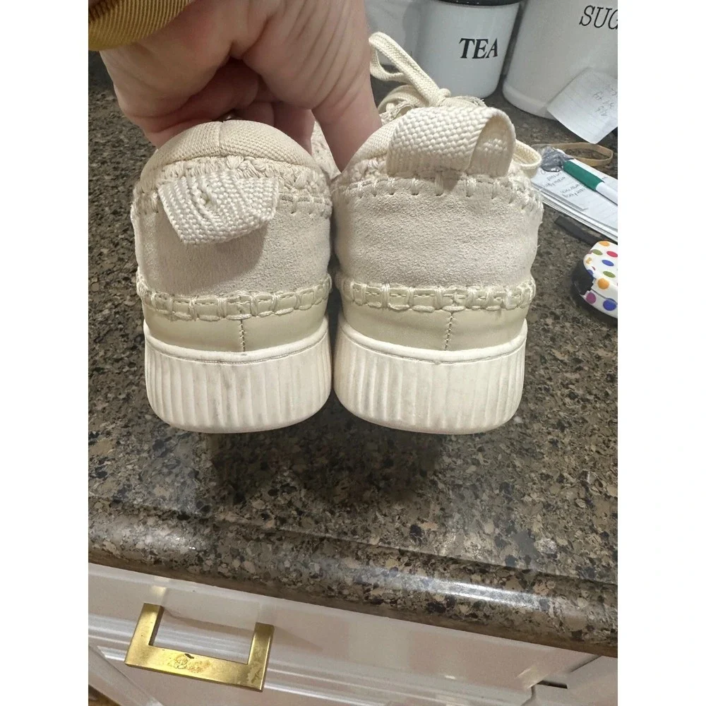 dolce vita cream woven‎ platform sneakers 10